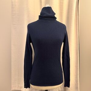 J. McLaughlin Navy Turtleneck Sweater